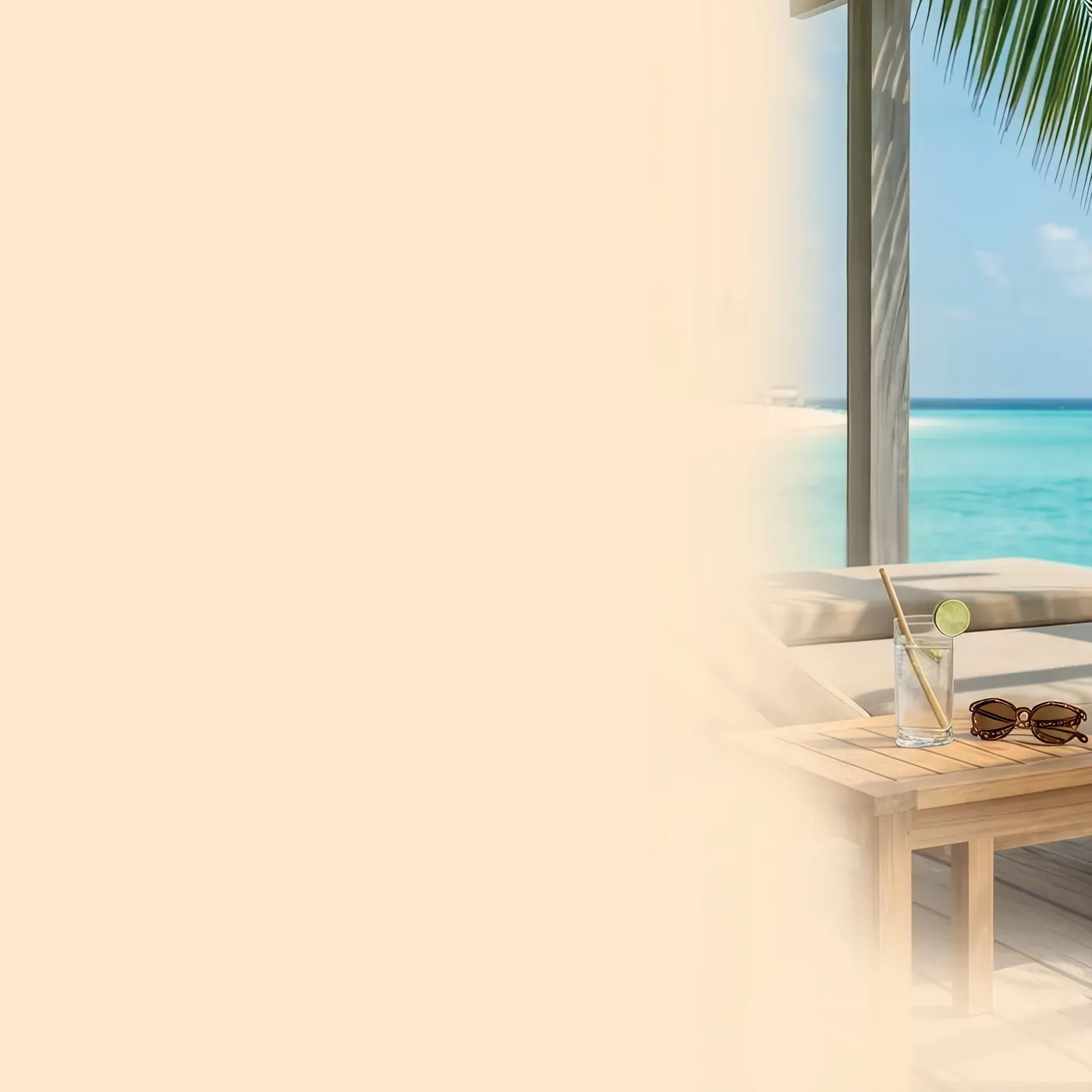 Beach view from a holiday terrace, Travel Health at Pan Pharmacy